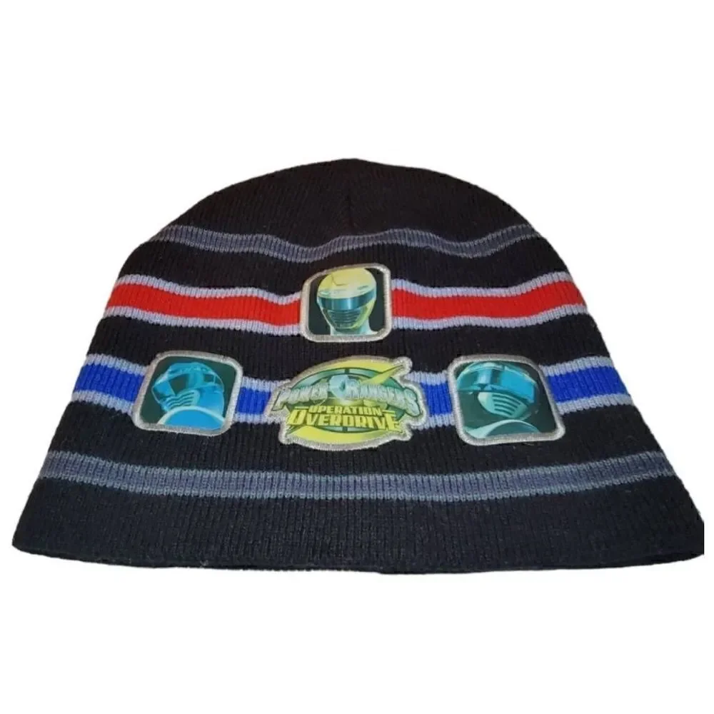 VTG RARE Power Rangers Mighty Morphin Beanie Hat Youth 90s Operation Overdrive